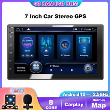 Produktbild - Doppel 2 DIN DAB+ Android 12 4G+64G Carplay Autoradio GPS Navi RDS DSP AM 8-CORE