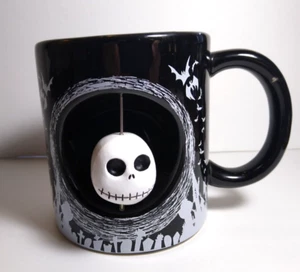 Disney Nightmare Before Christmas SPINNING Jack Head Halloween Mug Cup 20 Oz - Picture 1 of 6