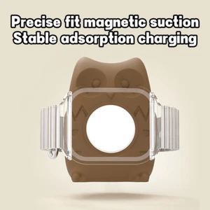 For Samsung Galaxy Watch5Pro 5 Owl Silicone Stand Watch Charging Base Holder - Photo 1 sur 14