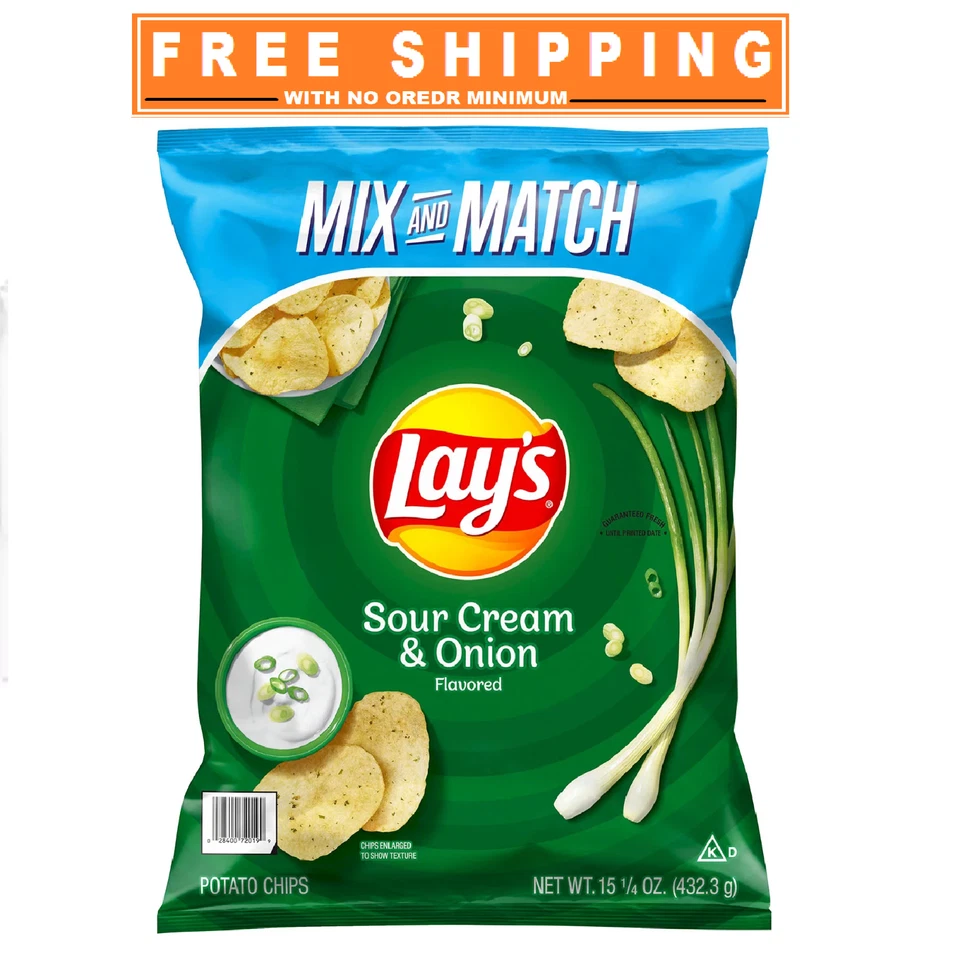 Lay's Sour Cream & Onion Potato Chips 15.63 oz.