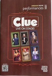 Clue National Tour Playbill Aug 2024 Los Angeles Ahmanson Theatre - Bild 1 von 3