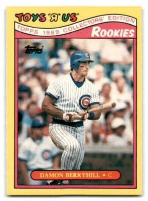 Damon Berryhill 1989 Topps Toys "R" Us Rookies Baseball #4 Chicago Cubs - Image 1 of 2