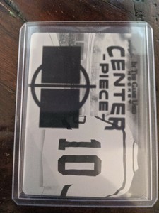 2020-21 leaf in the game used hockey Ron Francis Center Piece 1of1 Black Plate