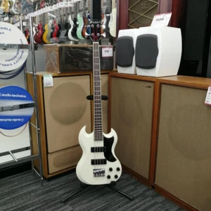 Bajo Eléctrico Edwards E-J-90MF Blanco Usado Producto Envío Desde Japón - Imagen 1 de 12