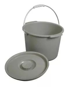 Medline Replacement Commode Bucket with Lid/Handle 1Ct - Picture 1 of 1