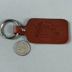 Vintage Don Hume Leathergoods Leather Keychain Key Ring #55498 - Picture 1 of 3