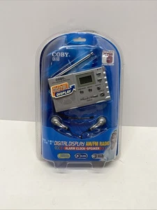 Coby CX-53 Digital Display Mini AM/FM Radio & Clock- New - Picture 1 of 2