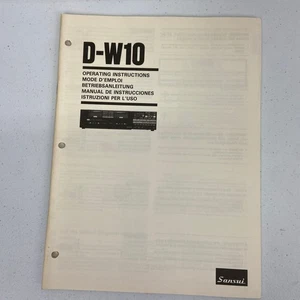 Manual de instrucciones de funcionamiento del usuario del casete Sansui D-W10 *original* - Imagen 1 de 3