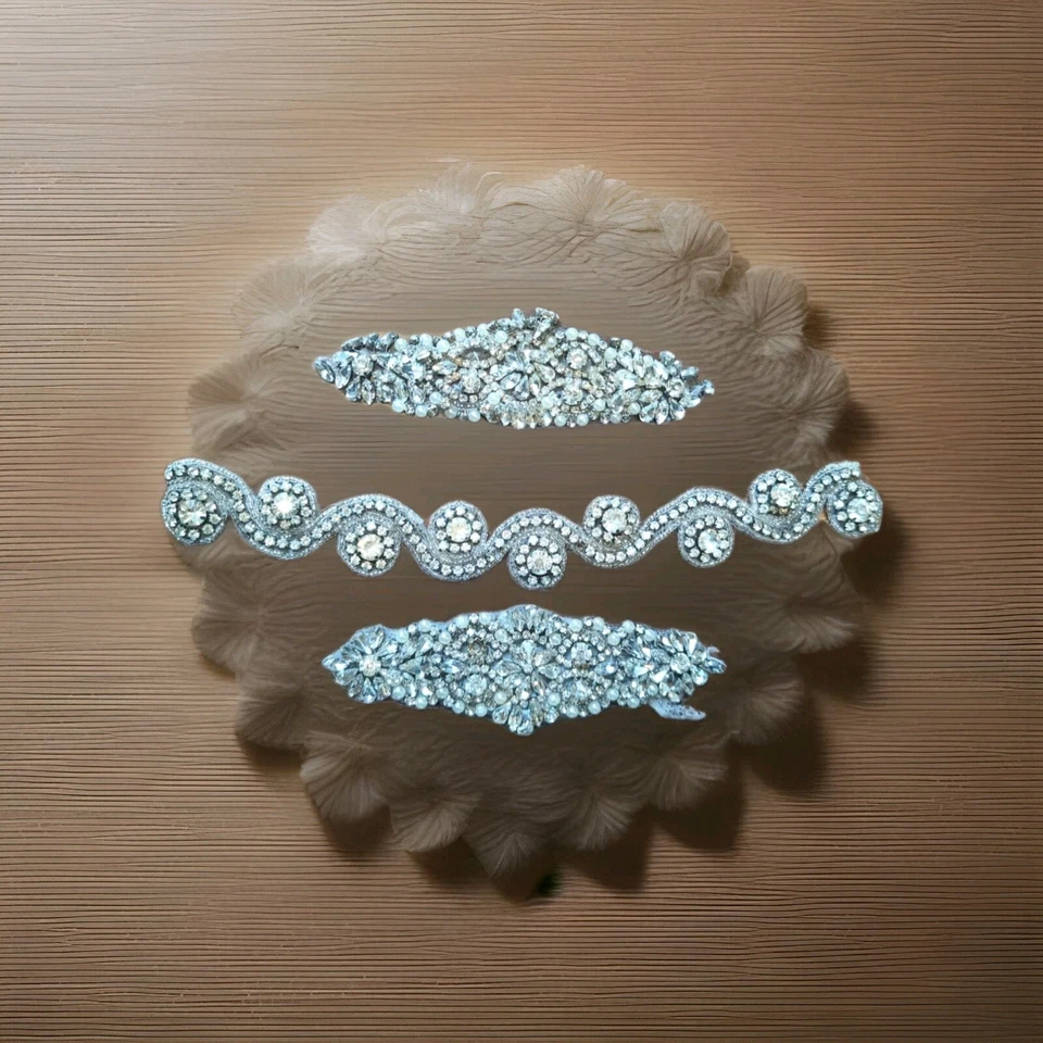 Aplique de diamantes de imitación coser en parches Foto 1 de 4