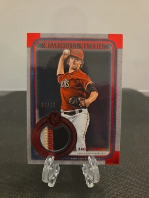 2019 Topps Museum Collection Zack Greinke Meaningful Material 4 Color Patch /10 - Image 1 of 2