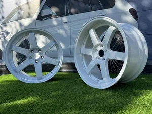 TESTINGJDM Stile di Lavoro 19X8,5 5X114,3 ET20 73,1 Bianco - Foto 1 di 12