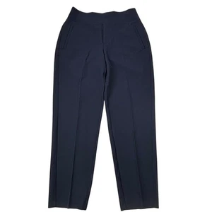 Athleta Brooklyn Ankle Pants Womens Size 6 Navy Blue Stretch Career Casual - Picture 1 of 23