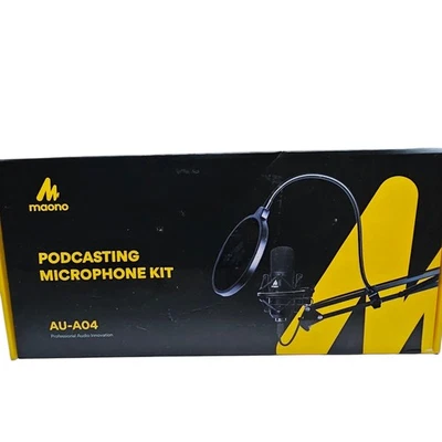 Maono AU-A04H Adjustable Professional Podcast Microphone & Studio Headphone Kit - Image 1 of 4