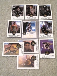 CAPTAIN POWER KARTEN SET 9 / PLUS TIM DUNIGAN HANDSIGNIERTE KARTE - Bild 1 von 2