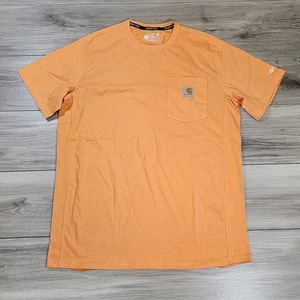 Carhartt T-Shirt Men's Medium Orange Force Pocket Relaxed Fit - Picture 1 of 9