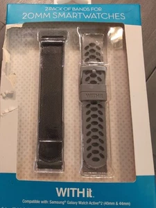 WITHit - Uniwersalny smartwatch Silikon i siatka Opaska sportowa 2-pak do Samsunga - Zdjęcie 1 z 3