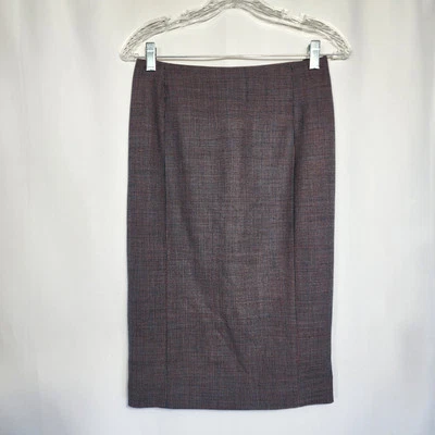 Falda Lápiz Geométrica Colección Carlisle Talla 2 Mezcla Lana Carrera Negocios Foto 1 de 4