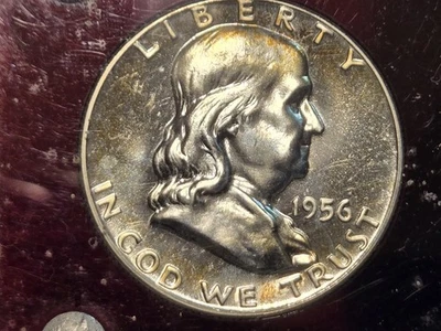 1956 Proof SET W/Type 1 Proof Franklin Half Dollar 50C - 20-25K MINTED!! - Image 1 of 4