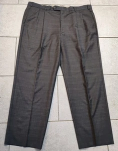 Hickey Freeman 100% Will Classic Fit Brown Pants, Dress Slacks Size 41x29 - Picture 1 of 13
