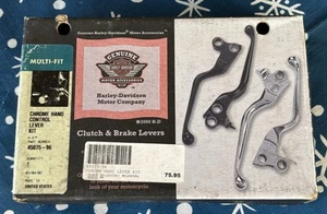 HARLEY DAVIDSON GENUINE CHROME BRAKE AND CLUTCH LEVER KIT 45075-96 - Bild 1 von 10