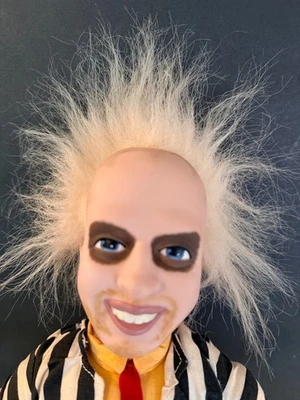 VER VIDEO 1989 KENNER BEETLEJUICE TIRÓN CUERDA HABLANDO 16" MUÑECA HABLA CABEZA GIRA Foto 1 de 4