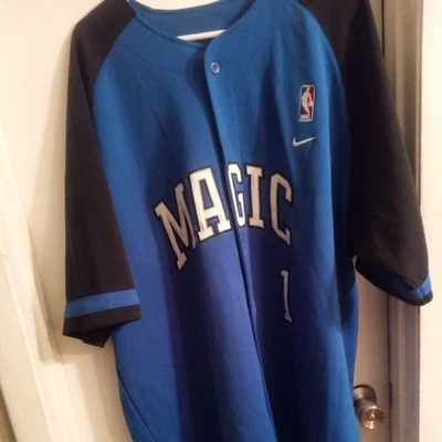 Camiseta deportiva de colección Tracy McGrady #1 Orlando Magic para hombre 2XXL calentamiento azul negra Foto 1 de 4