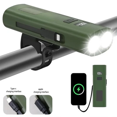 Mountain Bike Lights Front LED Torch Waterproof Super Bright Lamp Rechargeable - Image 1 of 4