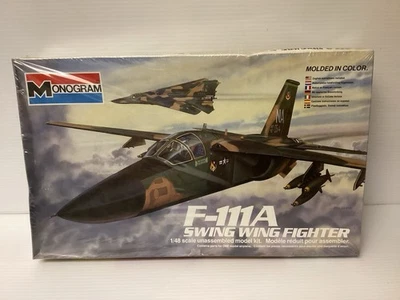 1981 Monogram F-111A Swing Wing Fighter 1:48 Scale Kit #5804/New Factory Sealed - Image 1 of 4