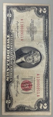 $2 Bill red stamp rare 1953 - Image 1 of 2