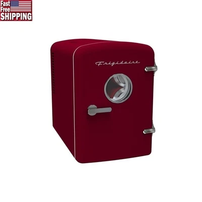 9-Can Mini Fridge Cooler Personal Compact Beverage Chiller Skincare Office Dorm - Image 1 of 4