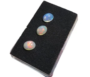 3 x Edelopal Äthiopien Cabochon ca. 9x7 mm 3.5 ct. U34295 - Bild 1 von 3