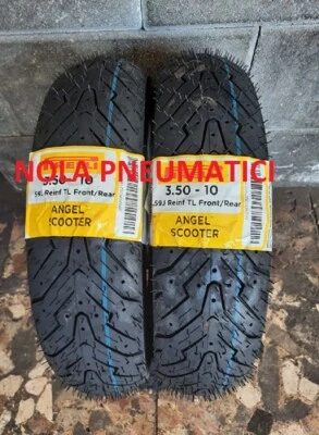 Coppia 3.50-10 59J 6PR PIRELLI ANGEL SCOOTER VESPA PX LML DOT24/25