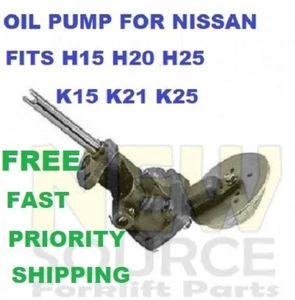91H20-01851 15010-66202 15010-GQ70D LUBE OIL PUMP MITSUBISHI CATERPILLAR K21 K25 - Picture 1 of 4