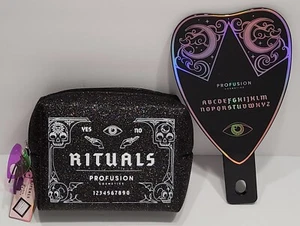 Profusion X Rituals Spiegel, Kosmetiktasche & Gesicht Edelsteine Ouija Board Motiv Set - Bild 1 von 9