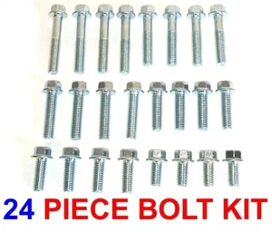 OEM TYPE FLANGE HEAD 8mm M6 24 PIECE BOLTS PACK - KAWASAKI KX65 KX80 KX85 KX100 - Picture 1 of 1