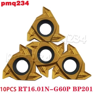 10 Piezas RT16.01N-G60P BP201 Insertos de Rosca Interna 16IR Torno Carburo Inserto CNC - Imagen 1 de 6