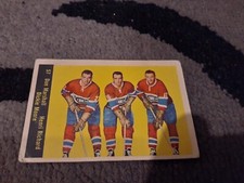 1960-61 Parkhurst Don Marshall/Henri Richard/Dickie Moore Vintage Hockey Card#57