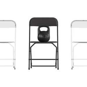 Flash Furniture Hercules Series Big & Tall Stackable Plastic Folding Chairs E... - Picture 1 of 9