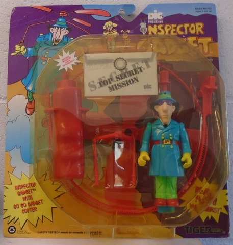 Inspector Gadget Go Go Gadget Copter Tiger Toys Rotor Launcher Really Flies READ Cover