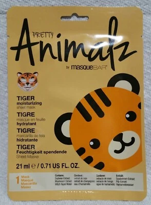 Máscara de hoja hidratante Pretty Animalz Tiger (1) Foto 1 de 2