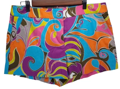Pantalones Cortos TRINA TURK Corbin 2 Island Swirl Multicolor Para Mujer Talla 10 Foto 1 de 4