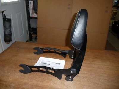 Indian Scout OEM Black quick release passenger backrest w black pad 2015-24 - Image 1 of 4