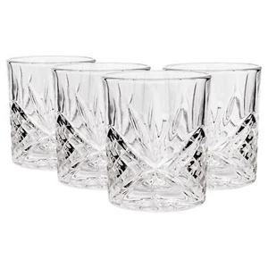 4x 310ml Classic Whisky Glasses Bar Glass Scotch Drinking Glassware Tumblers Set - Picture 1 of 7