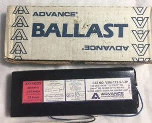 VSM-175-S-1-TP 277 Volt Advance Ballast for One T12 Bulb Universal 828BRTCP *NEW - Picture 1 of 7
