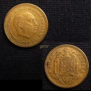*GUTSE* FRANCO-769, 1 PESETA 1947*19-53, EBC - Foto 1 di 1