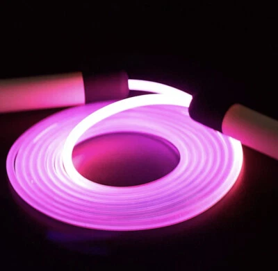 Springseil Hüpfseil LED Beleuchtet Pink für Kinder und Erwachsene Jump Robe - Bild 1 von 4