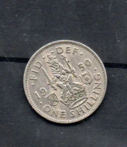 England Großbritanien 1 Shilling 1950 Schottisches Wappen, sitzender Löwe - Bild 1 von 2