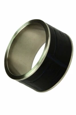 Anillo de acero inoxidable Esprit con inserción de cuero ESRG-10989.D16 GR.16 Esprit caja de regalo Foto 1 de 4