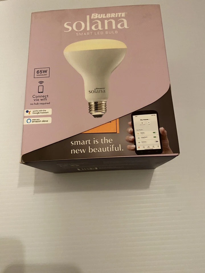 Bulbrite Solana 65w Smart Bulb BR30 Model 196110 - Image 1 of 4
