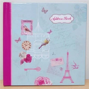 Bolso de Mano De Colección Shabby Chic Direcciones Contactos Libro Talla Tapa Rígida - Imagen 1 de 1